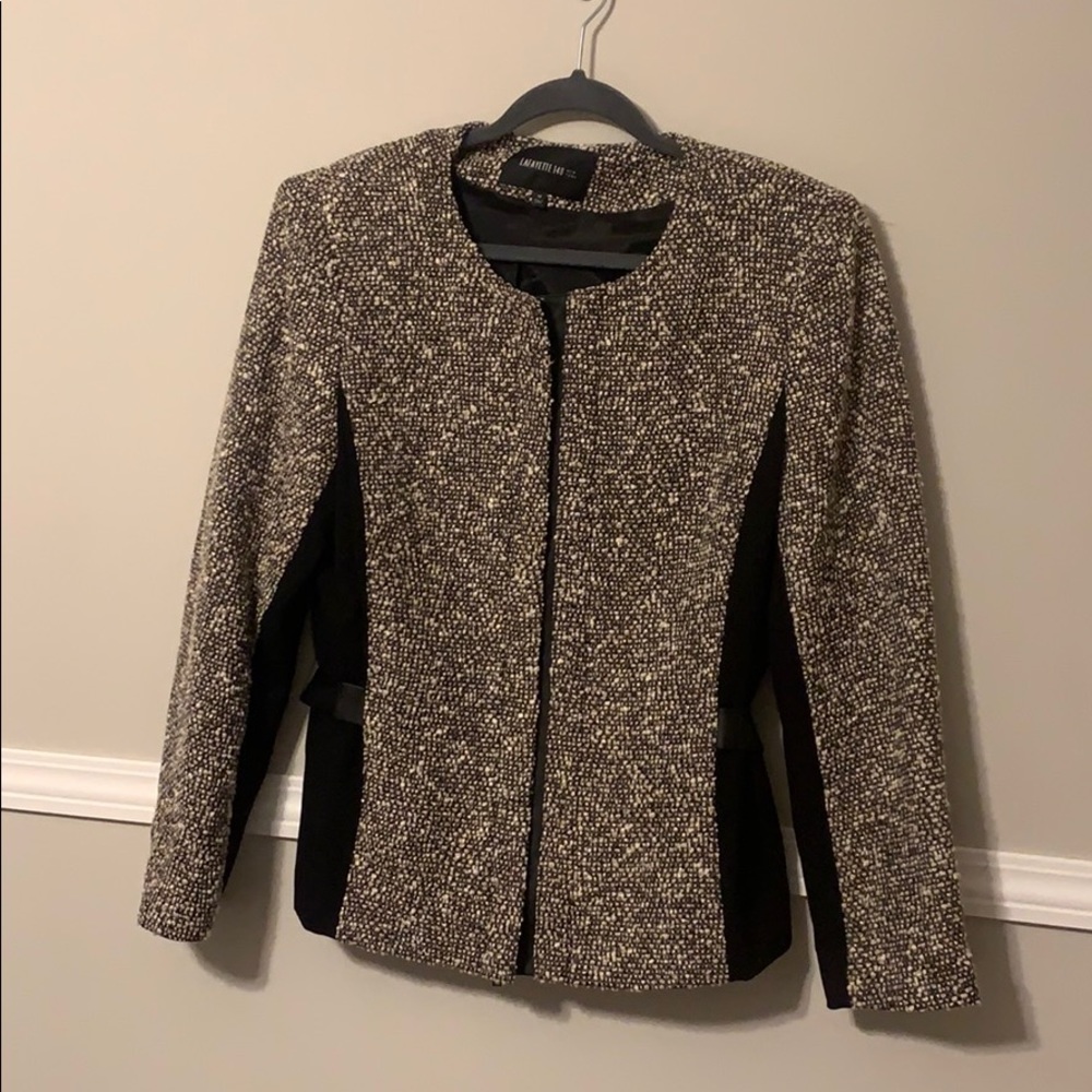 Lafayette 148 New York Tweed Full Zip Jacket